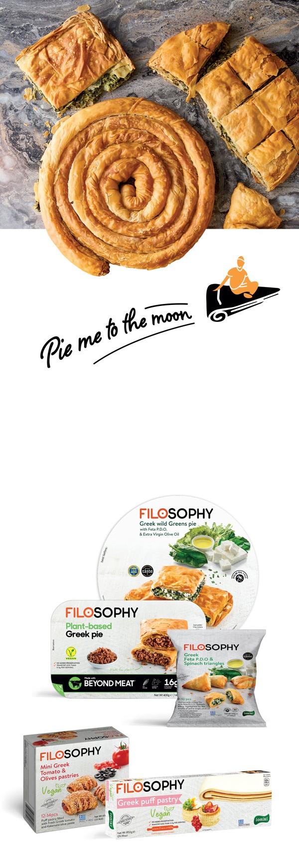 Ioniki filoshophy graphics and product images, Pie me to the moon