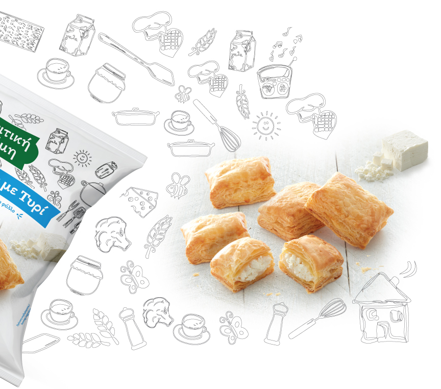 Σπιτική ζύμη γραφικά και προϊόντα