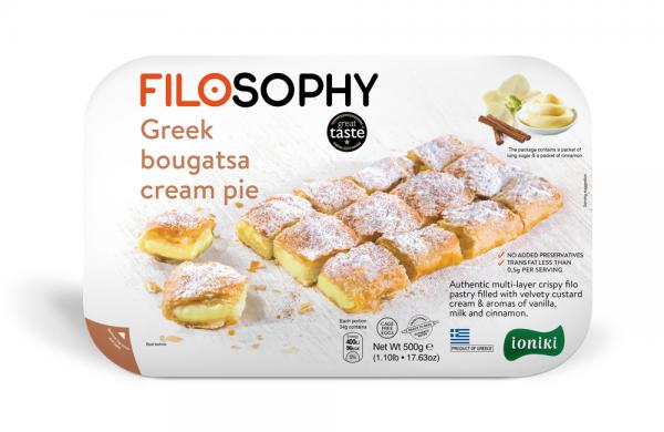 Traditional Greek cream pie