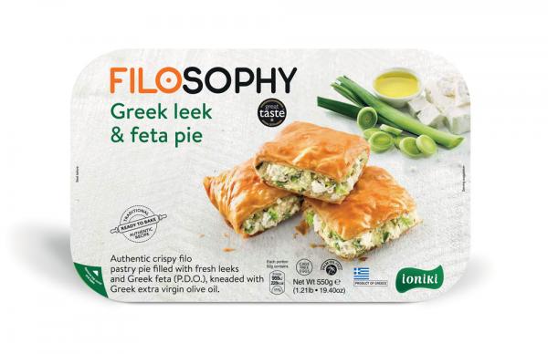Greek leek & feta pie