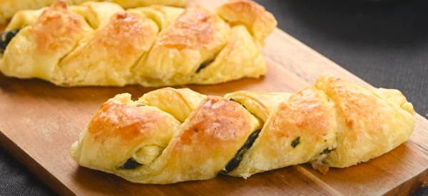 Σπανακοπιτάκια πλεξούδα