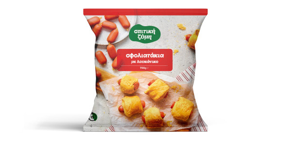 σφολιατακια λουκανικο